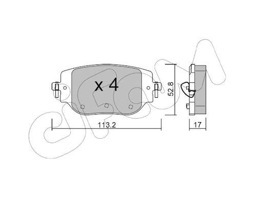 FÉKBETÉT CITROEN LCV/OPEL LCV/PEUGEOT LCV/TOYOTA LCV 16-
